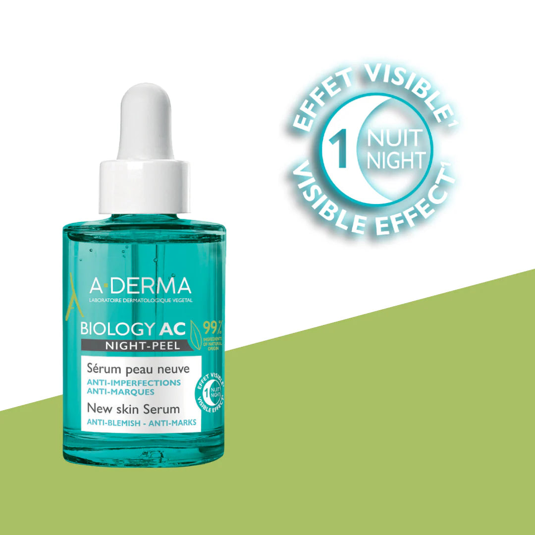 A-derma Biology AC Night Peel Anti-Blemish Serum 30ML — image 2