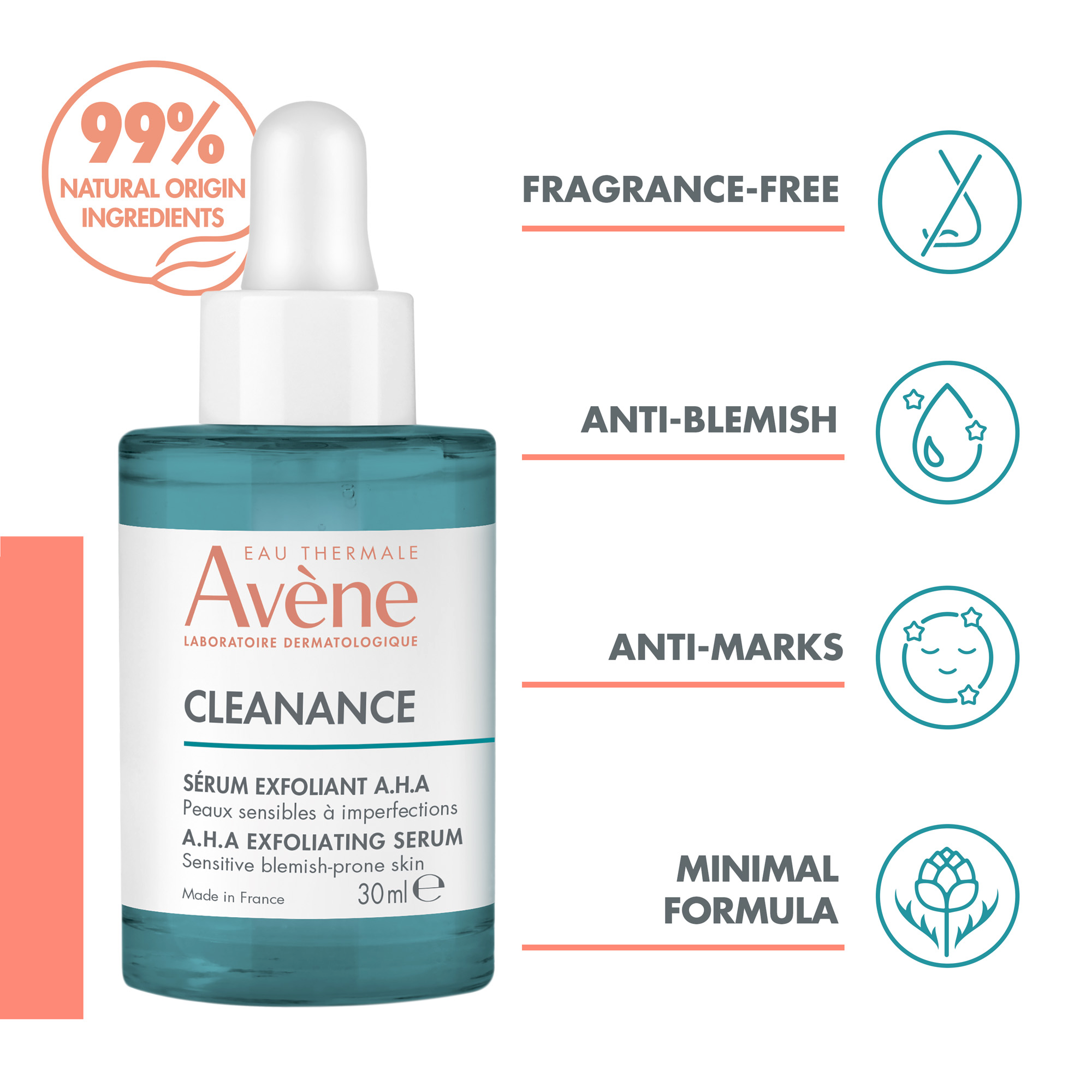 Avene Cleanance Exfoliating AHA Serum 30ml — image 2
