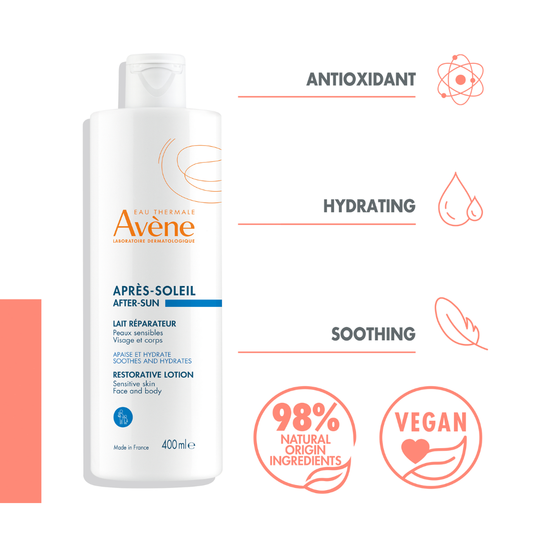 Avène Very High Protection Tinted Creme SPF 50+ Avène After Sun Repair Lotion travel size 50ml | Light Weight & Invisible Oily Skin Sunscreen and After Sun Lotion — image 2