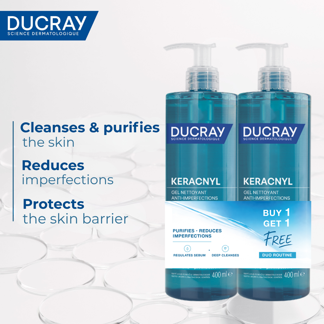 Ducray Keracnyl Cleansing Gel 400ml +1 free — image 3