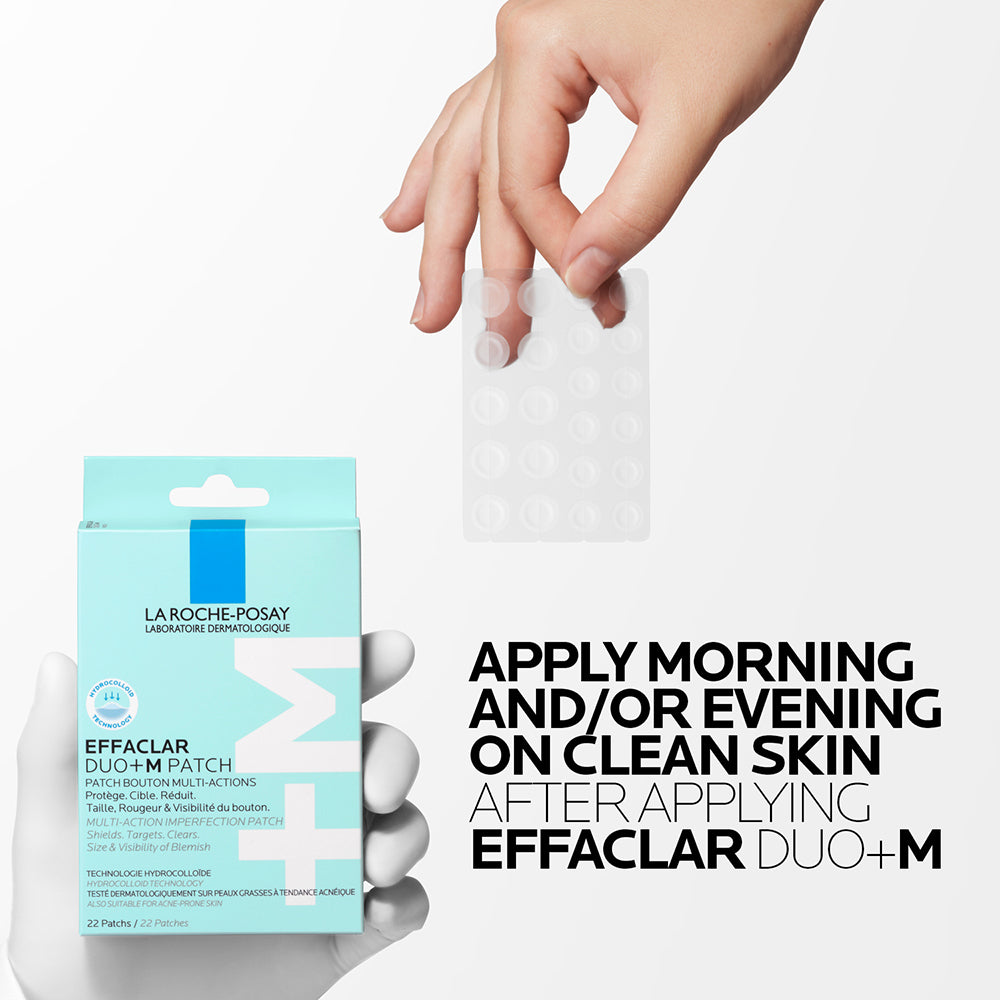 La Roche-Posay Effaclar Duo+M 3H Invisible Pimple Patch Spot Treatment For Acne-Prone Skin, 22 Patches per Pack — image 3