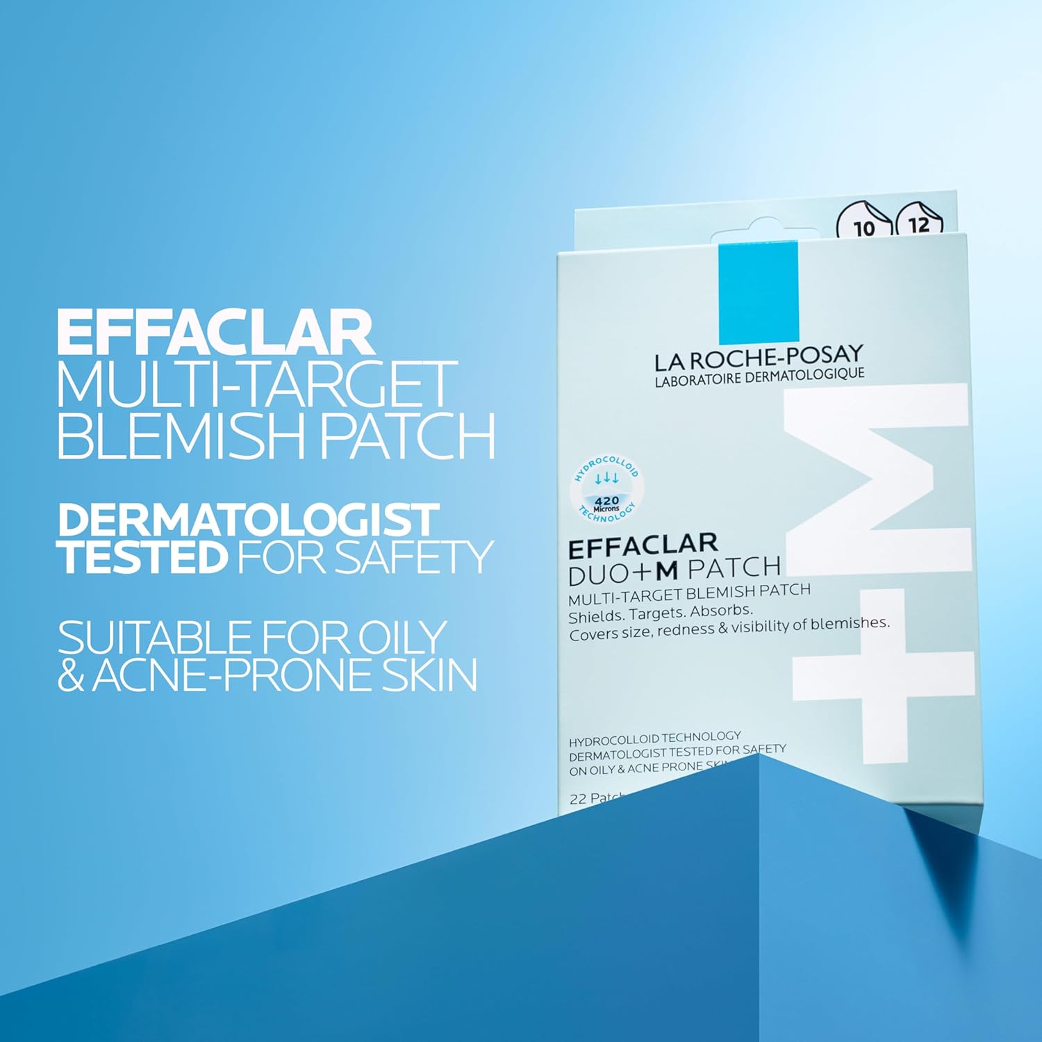 La Roche-Posay Effaclar Duo+M 3H Invisible Pimple Patch Spot Treatment For Acne-Prone Skin, 22 Patches per Pack — image 10