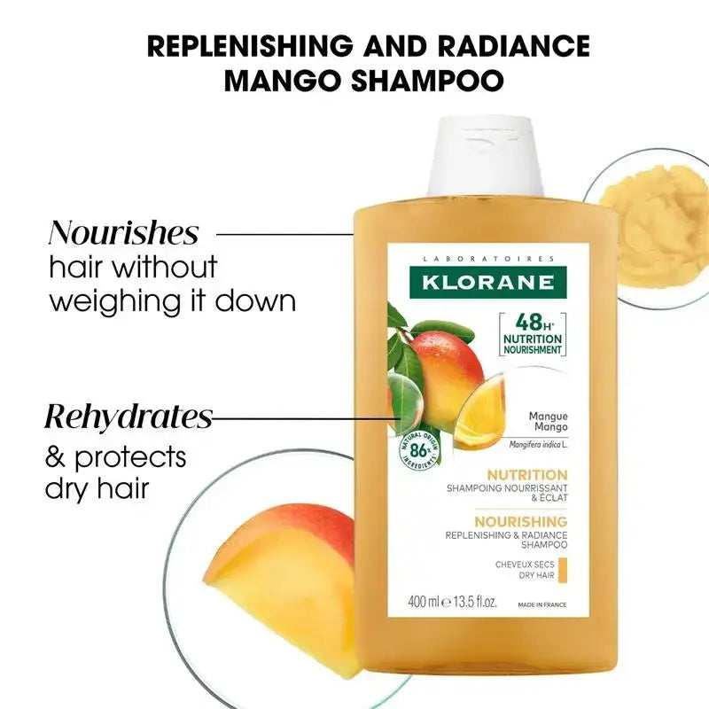 Klorane Nourishing Replenishing & Radiance Shampoo with Mango 200ml — image 2