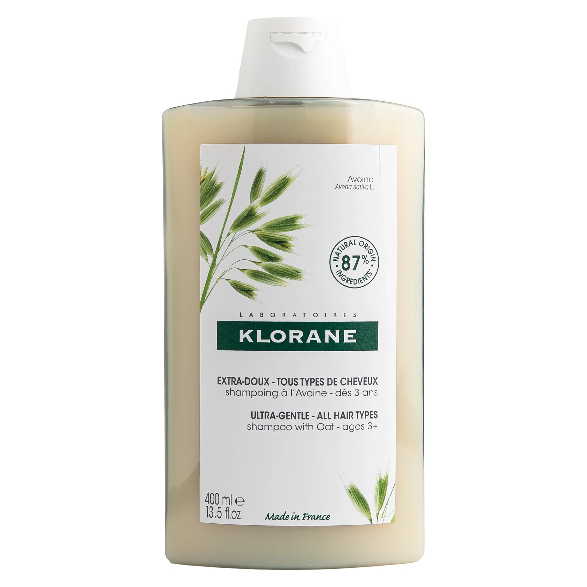 Klorane Ultra-Gentle Daily & High Tolerance Shampoo with Oat 400ml