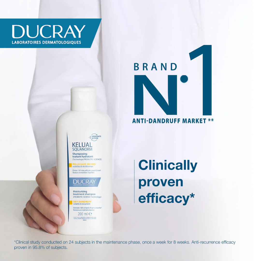 Ducray Kelual squanorm anti-dandruff treatment shampoo - Dry dandruff — image 4