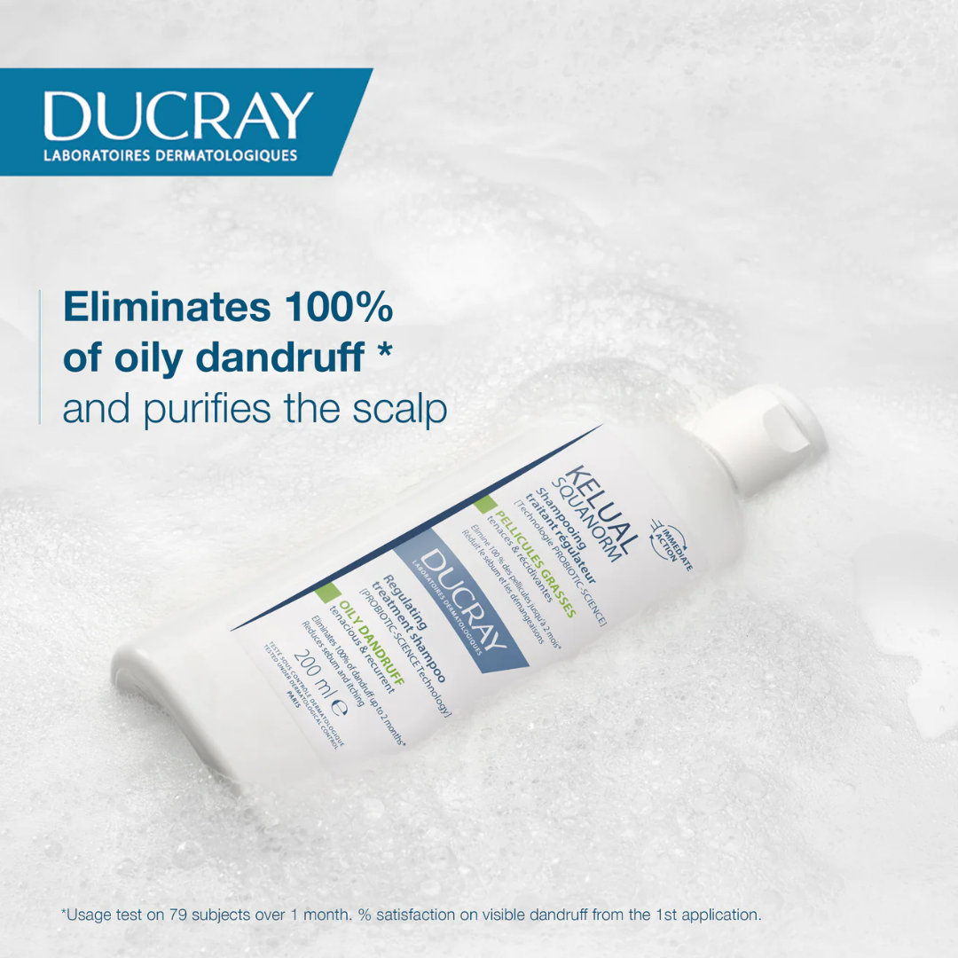 Ducray Kelual squanorm anti-dandruff treatment shampoo - Oily dandruff — image 3
