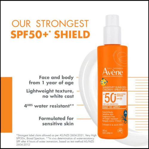Avène Kids Sun Protection Spray SPF50+ 200ML — image 6
